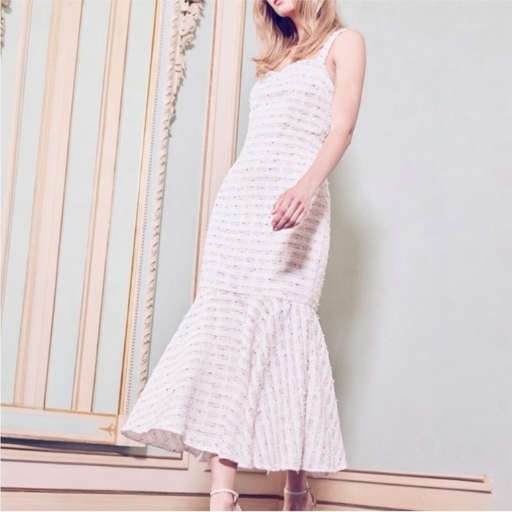MISA LOS ANGELES Elke Dress in Winter White XXS NWT